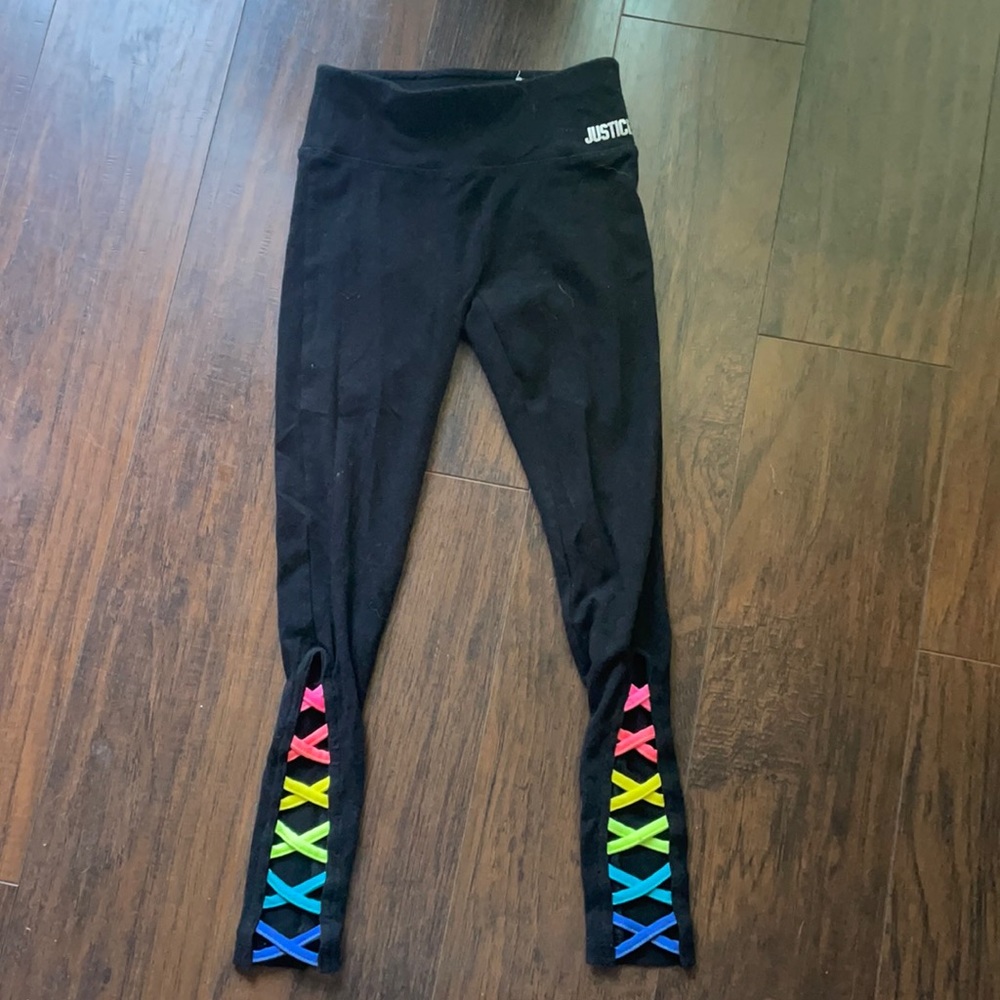 Justice leggings only worn once size 8